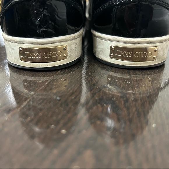 Jimmy Choo Patent Leather Ponyhair Sneakers Size 6 - Picture 4 of 9